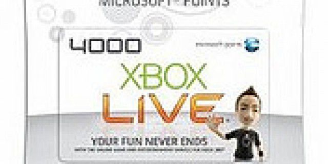 Xbox 360 Live points cards