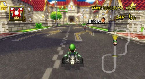 Screenshot of Mario Kart