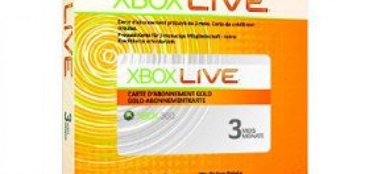 Xbox Live Gold Card