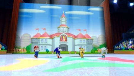 Screenshot of Mario and Sonic at the Olympic Winter Games