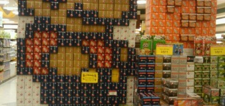 Mario drinks stack
