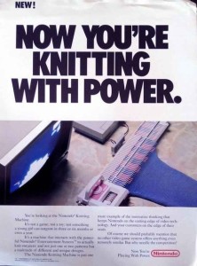Nintendo Knitting machine